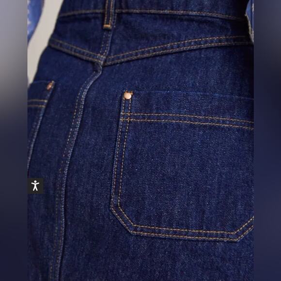 BNWT BODEN denim patch pocket mini skirt - Picture 2 of 14
